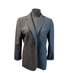 Banana Republic Virgin Wool Womens Blazer Medium black Size 12    $59.00-$250.00